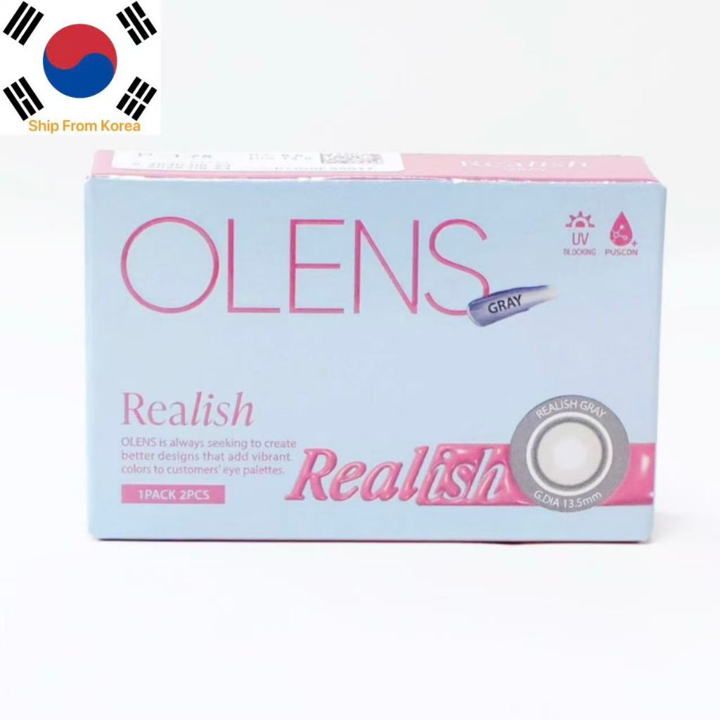 OLENS Realish Grey (1 tháng) Ống kính áp tròng 2P, ống kính hàn quốc ...