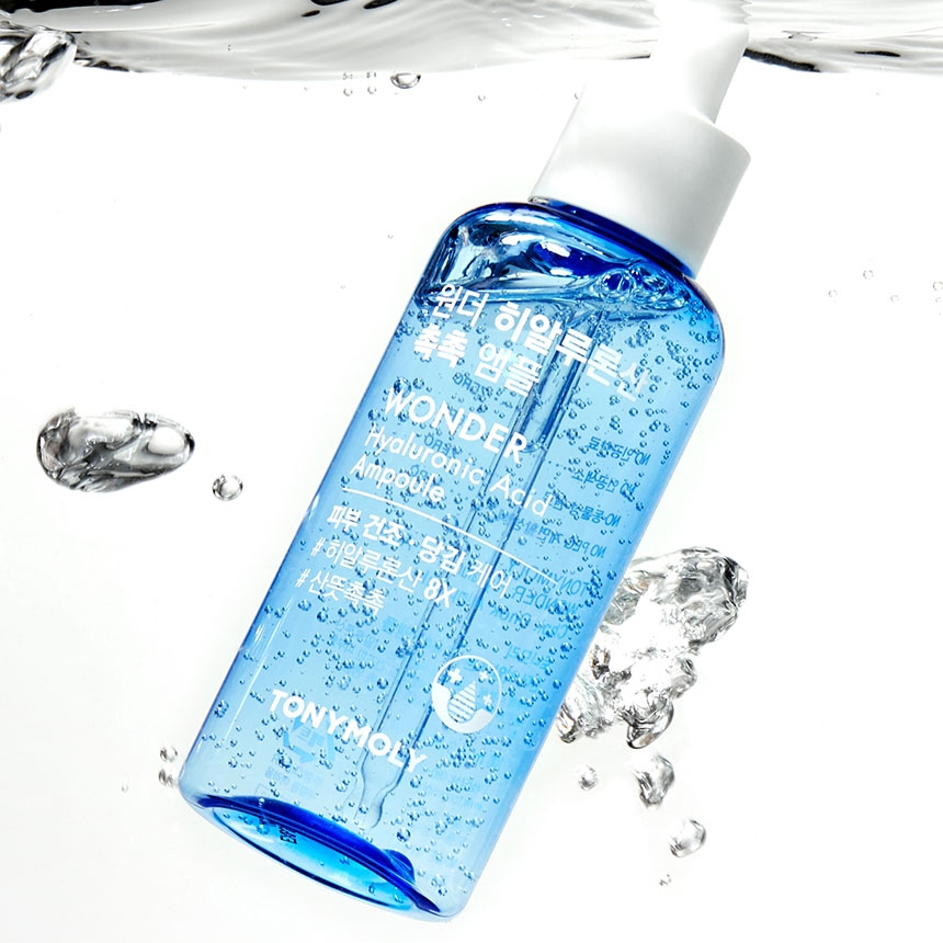 TONYMOLY Wonder Hyaluronic Acid Hydrating Ampoule Thẩm Thấu Nhanh, Cấp Ẩm Plumping Cho Làn Da Căng Bóng Dewy Skin