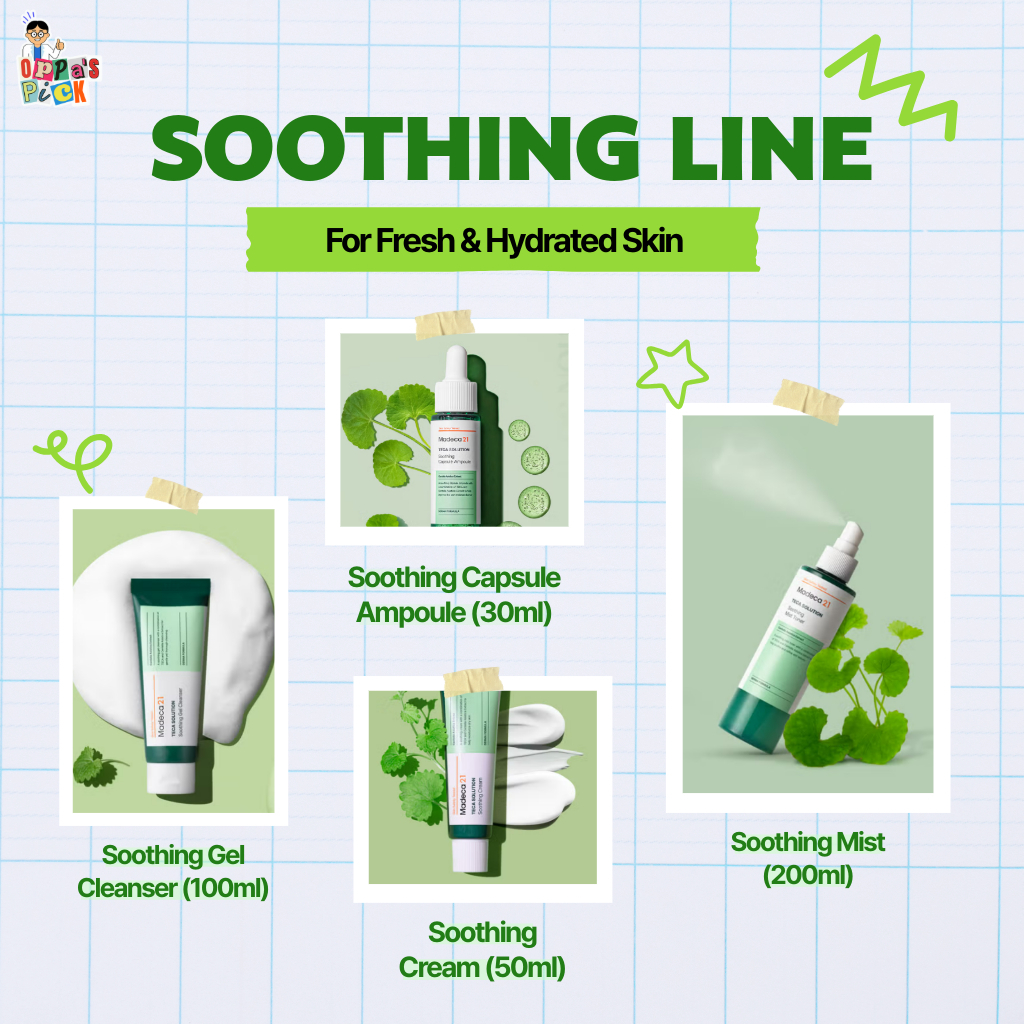 [Madeca21] Cica Soothing & Toning Collection | Mist, Ampoule, Cream, Toner, Patch (Daily Vitality)