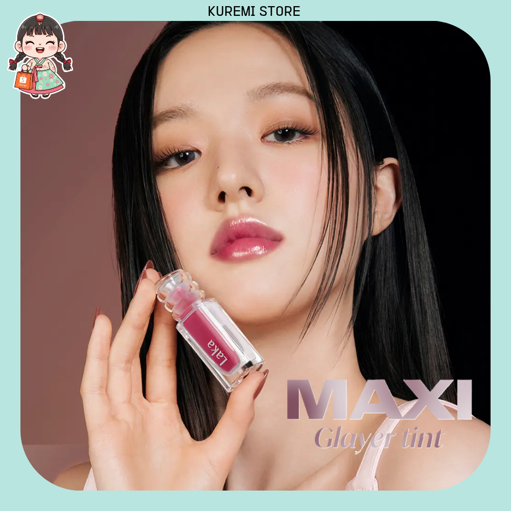[Laka] Maxi Glare Tint - 20 sắc thái tỏa sáng thủy tinh màu vàng & Tint thuần chay lâu trôi