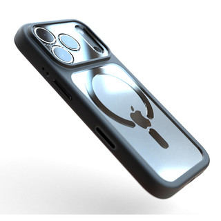 Vỏ bảo vệ ống kính máy ảnh cản màu đen trong suốt tương thích với iphone 17 pro max air