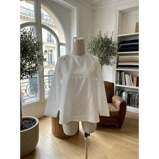 𝙅𝙊𝙔 𝙏𝙊𝙋 - Áo Linen Cổ Tròn