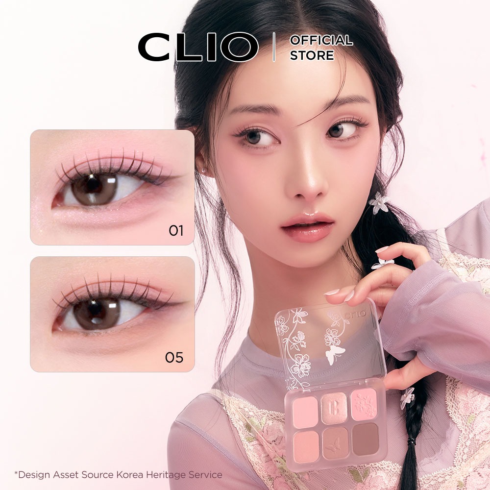 CLIO [CLIP - MỚI] MUSE MASTER PALETTE - 6 màu, trang điểm hàng ngày