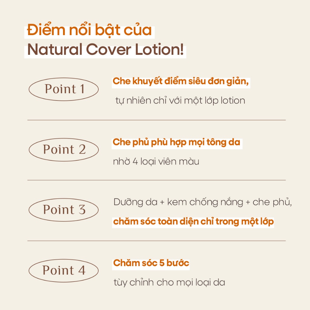 [OBgE Chính hãng] OBgE Lotion che phủ tự nhiên 50g SPF50+ PA++++ | Lotion nâng tông da | Lotion không gây vệt trắng | Lotion 2 trong 1 | Che phủ nhanh lỗ chân lông & khuyết điểm | 4 viên nang hiệu chỉnh màu da