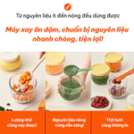 [Malang Honey] JAMMUK Đôi Máy Xay Thức Ăn Dặm 40W hoàn hảo cho lượng thức ăn cho bé với 2 hộp đựng thủy tinh — ảnh 5