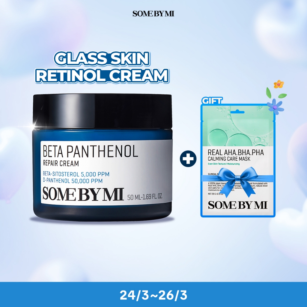 [SOME BY MI] Kem Dưỡng Phục Hồi Da B5 Với Dpanthenol 5% Và Peptides B5 HYDRA Repair Cream 50ml - Hình ảnh thực tế