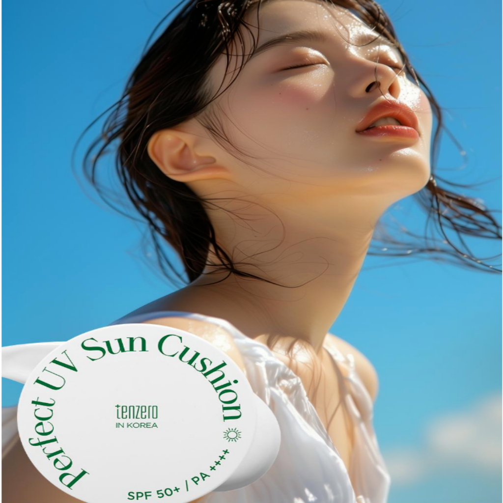 Đệm chống nắng TENZERO Perfect UV 20g | SPF50 + PA + + + + Đệm chống nắng | Bảo vệ tia cực tím nhẹ | Đệm chống nắng tông màu dưỡng ẩm | Chăm sóc nắng di động | K-Beauty Hàn Quốc #TENZERO