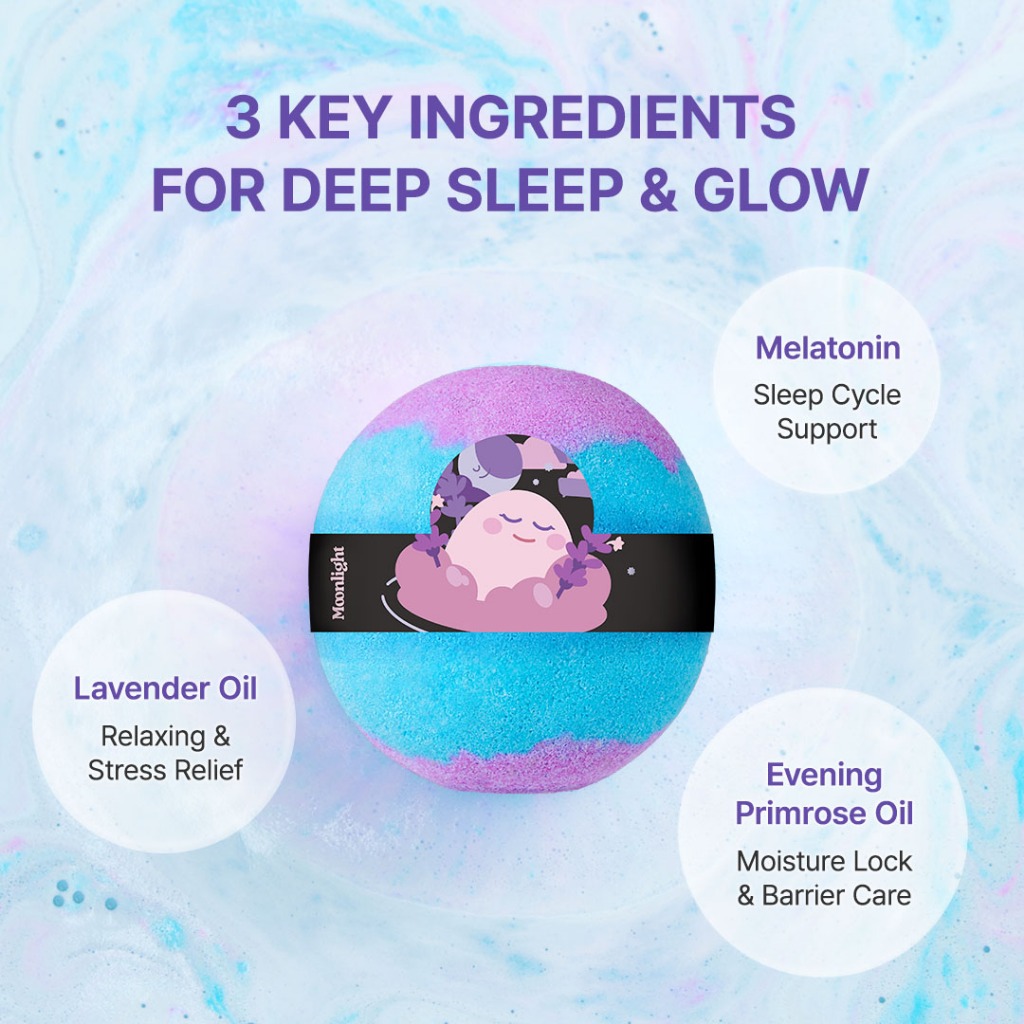 [LEPS] Bộ bom tắm và muối hoa oải hương | Quà tặng K-Beauty Spa | Giảm căng thẳng | Dùng cho bồn tắm