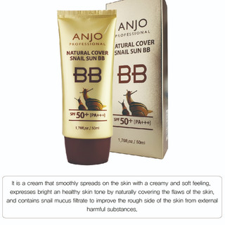 [ANJO] Snail Natural Cover Sun BB Cream 50ml