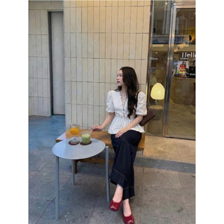 𝙁𝙔𝙉 𝙏𝙊𝙋 - Áo Kiểu Buộc Dây