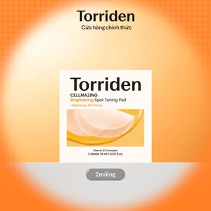 Torriden Spot Toning Pad Trắng sáng da CELLMAZING 2 miếng, Toner pad