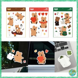 [Dinotaeng] Quokka BOBO Sticker Trang Trí Có Thể Tháo Rời | Sticker Laptop Dễ Thương | Sticker Dán Ô Tô | Không Để Lại Keo