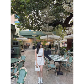 𝘿𝙊𝙍𝙄 𝘿𝙍𝙀𝙎𝙎 - Đầm Linen CÓ KÈM NỊT