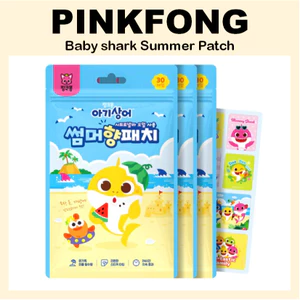 Miếng dán mùa hè Pinkfong BabyShark 18ea Nhãn dán túi quần áo