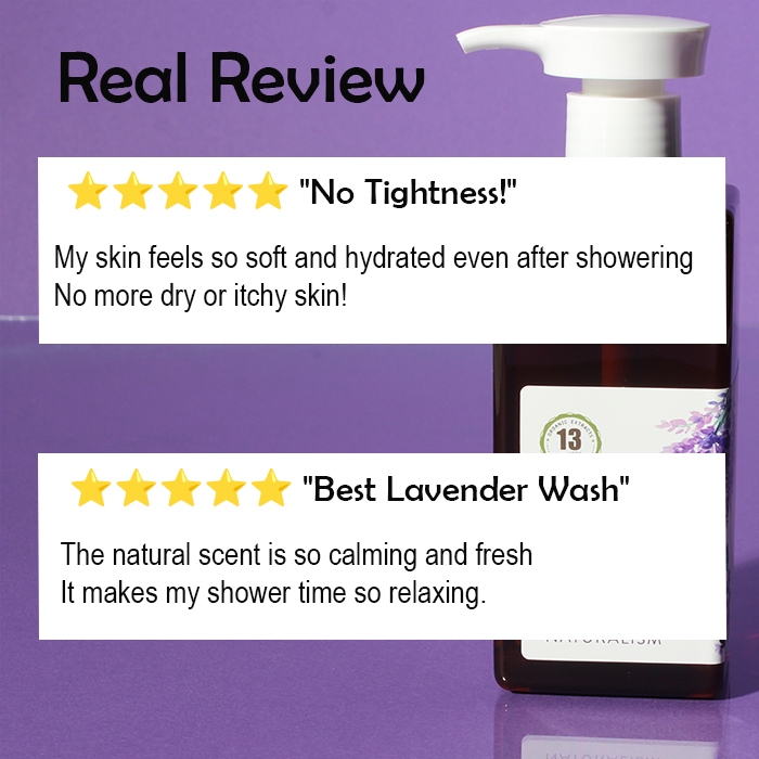[A24 Official] Sữa Tắm Oải Hương Hữu Cơ Naturalism Lavender Body Wash | Dịu Nhẹ Cho Da 500ml