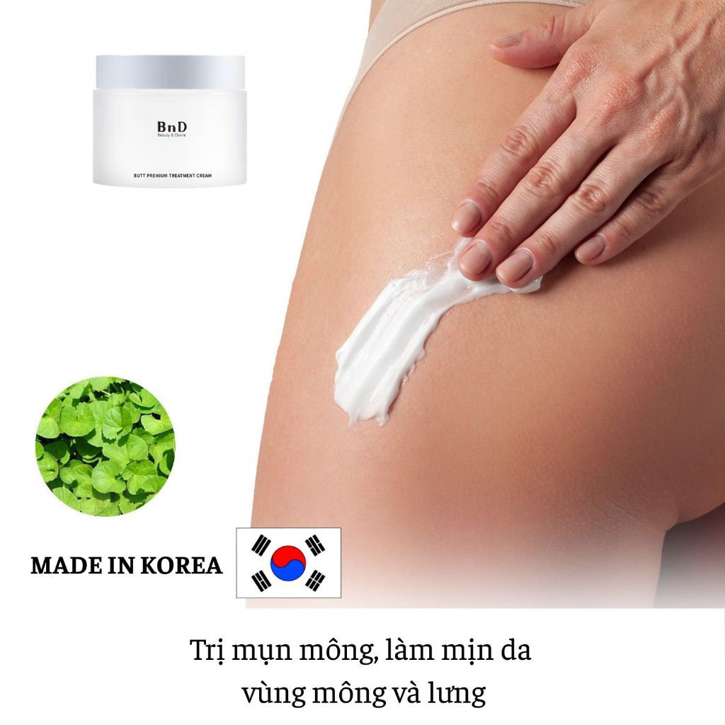Kem Hỗ trợ giảm mụn mông & lưng Hàn Quốc -100ml - BnD Butt Cream 100g