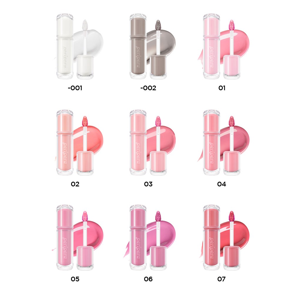 [PERIPERA] MỚI-❤️MOOD GLOWY TINT - 4G (Son bóng nước, Son bóng, Son dưỡng ẩm, Dầu môi bật màu) (AD)