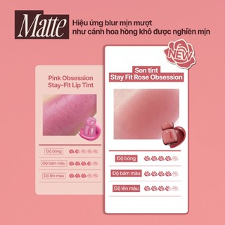 [fwee] [SET]  Rose Obsession Stay-fit Lip Tint 2ea