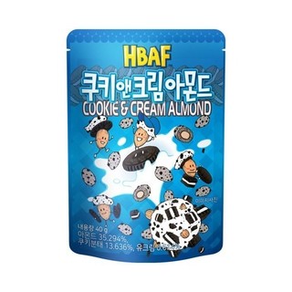 [HBAF] Hạnh nhân dày dặn 8 vị 40g Hạt Hàn Quốc Wasabi, Mật ong, Bánh quy, Caramel, Tỏi, Injeolmi