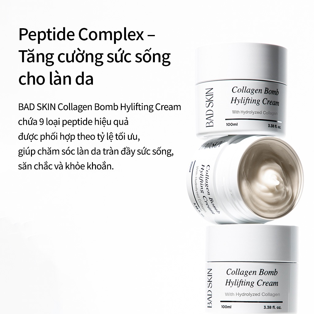 [BADSKIN KOREA] Collagen Bomb Hylifting Cream 20ml / KÍCH THƯỚC MINI! Sản xuất tại Hàn Quốc
