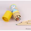 Bút chì gỗ Mini 12 màu (Vàng / Xanh)
