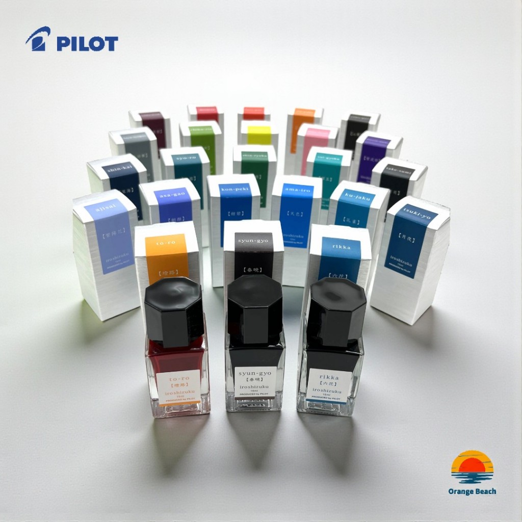 PILOT iroshizuku mini Muc But May INK-15N/15ml/24 Mau/Lo Thuy Tinh/Muc Nhuom Nuoc/Nhat Ban