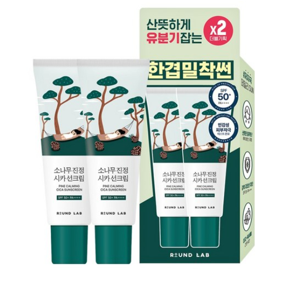 ROUND LAB Kem chống nắng Pine Calming Cica 40ml