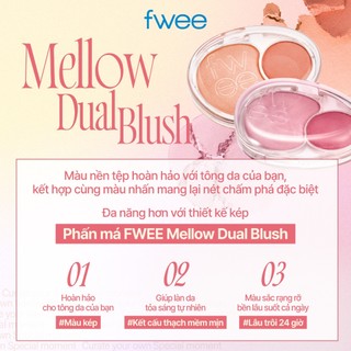 [fwee] Phấn Má Đôi – 12 Màu (7.2g) / Mellow Dual Blush