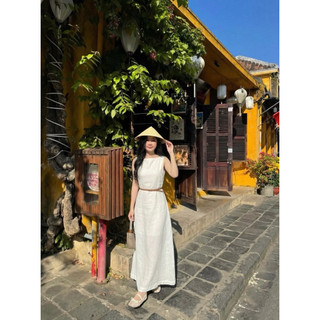 𝘿𝙊𝙍𝙄 𝘿𝙍𝙀𝙎𝙎 2  - Đầm Linen CÓ KÈM NỊT