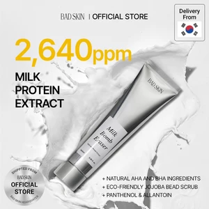 Milk Bomb Eraser 100ml, Bọt làm sạch protein sữa, hạt jojoba ester để loại bỏ tạp chất trong lỗ chân lông