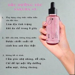 Dầu Tóc BnD Sakura + 8 – Nhẹ, Không Dính Dưỡng Sáng 80ml