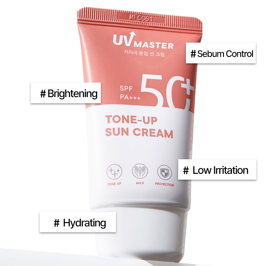 TONYMOLY UV Master Tone Up Sun Screen SPF 50+ Kem Chống Nắng Dưỡng Ẩm, Làm Sáng Da Hằng Ngày