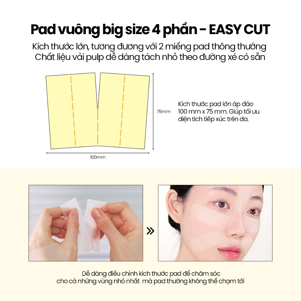 [DEWYTREE] Pad Dưỡng Sáng Mờ Thâm Pick and Quick Double Pad 10 Miếng