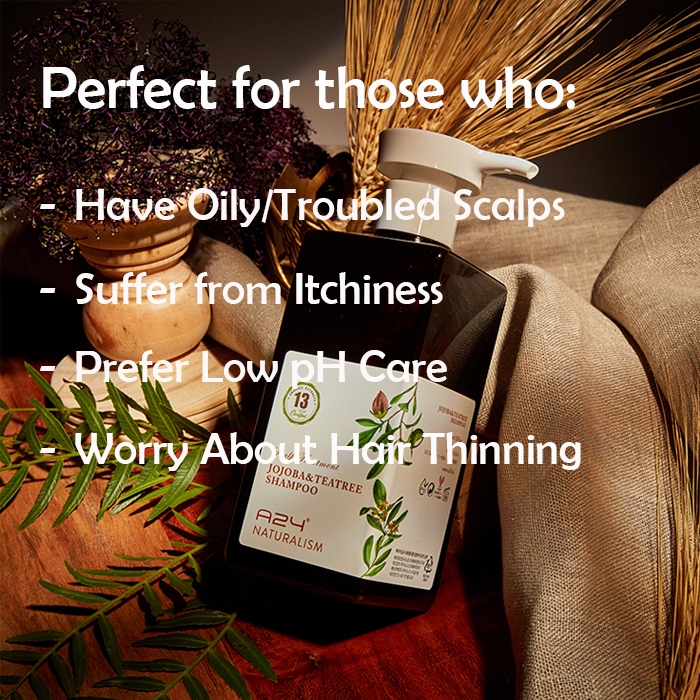 [A24 Official] Dầu Gội Tràm Trà Hữu Cơ Tea Tree Shampoo | Cân Bằng pH 5.5 và Kiểm Soát Dầu 500ml