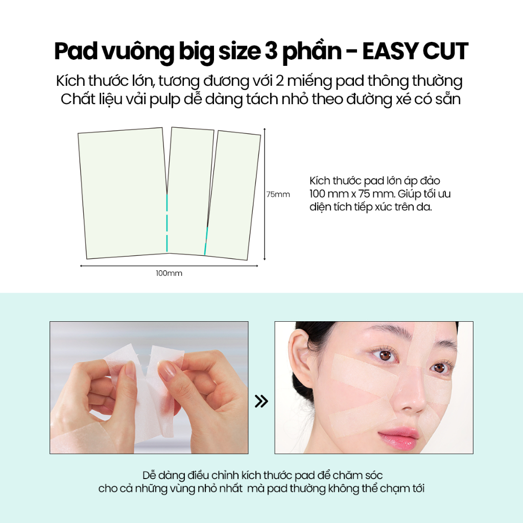 [DEWYTREE] Pad Làm Dịu và Phục Hồi Da Pick and Quick Double Pad 10 Miếng