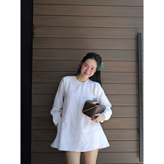 𝘽𝙊𝙉𝙄𝙀 𝙏𝙊𝙋- Áo Linen Tay Dài