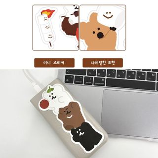 [Dinotaeng] Quokka BOBO Sticker Trang Trí Có Thể Tháo Rời | Sticker Laptop Dễ Thương | Sticker Dán Ô Tô | Không Để Lại Keo