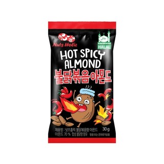 [Nuts Holic] Hạnh nhân dày dặn 6 vị (30g, Sản phẩm Halal) Bơ mật ong, Wasabi, Dâu tây, Chuối, B