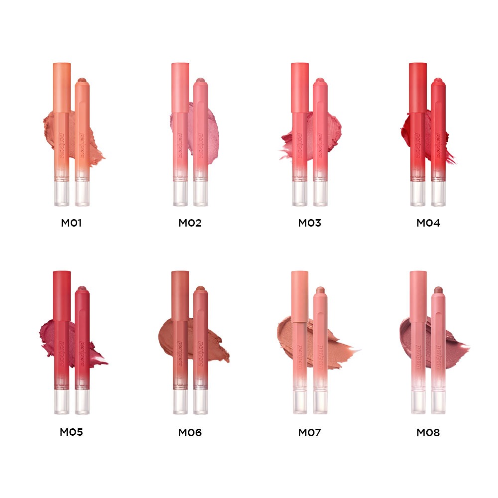 [PERIPERA] Son Bút Chì Mịn Bóng Nhẹ Không Khô Môi Slip On My Lip