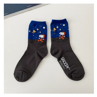 [SNOOPY] Bộ sưu tập Snoopy hỗn hợp màu tất (Sản xuất tại Hàn Quốc)