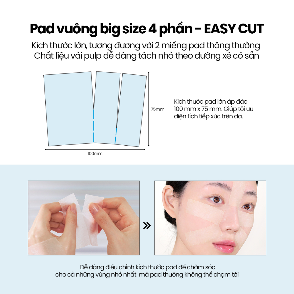 [DEWYTREE] Pad Prep Da Trước Makeup Pick and Quick Double Pad 10 Miếng