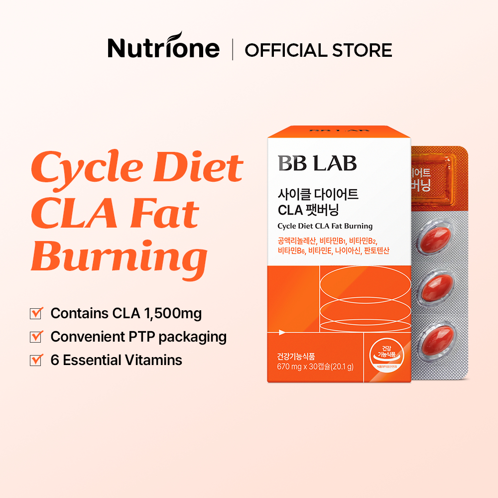 NUTRIONE BB LAB Cycle Diet CLA Đốt Cháy Chất Béo (670 mg x 30 viên)