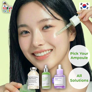 Bộ sưu tập Ampoule tốt nhất | Cà chua xanh | Peptide lụa | Nho Vita C | 30ml-40ml