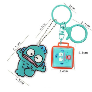 Sanrio Bàn Phím LED Keycap Móc Khóa Kuromi My Melody Cinnamoroll Kawaii Túi Charm Light Up