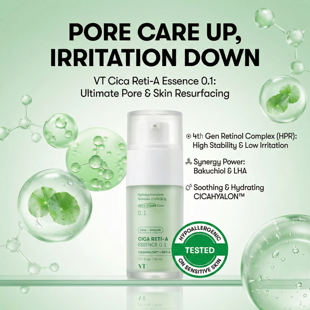 [VT] CICA Reti _ A Essence 30ml (0.1 / 0.3 / 0.5 / 0.7) Minimizing, Smoothing, Anti-Aging