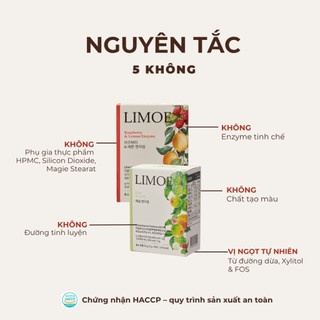Limoe Ngũ Cốc Mận Lên Men Tự Nhiên LIMOE |  Vitamin C, Hỗ Trợ Tiêu Hoá Nhẹ Bụng (Hộp 30 gói)