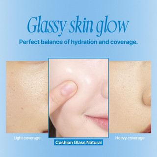 [fwee] Glass Cushion Foundation (Lõi Thay Thế) — Cushion 13g + Refill 13g + 2 Bông Mút / Cushion Glass Refill Set