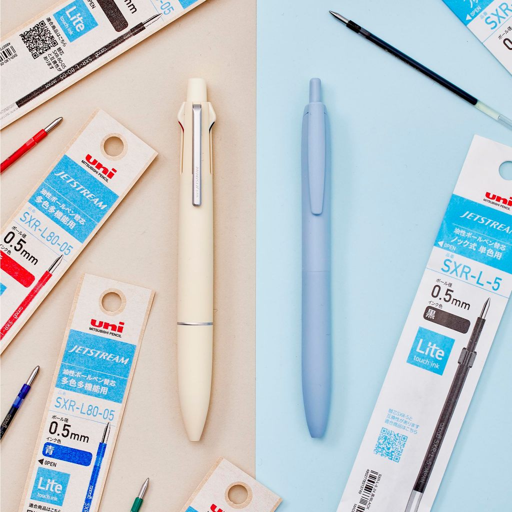 Uni Jetstream Lite Touch Ink Refill SXR-L-5 SXR-L-7/Combo 10 Ngòi Mới/Viết Siêu Nhẹ/Nhật Bản