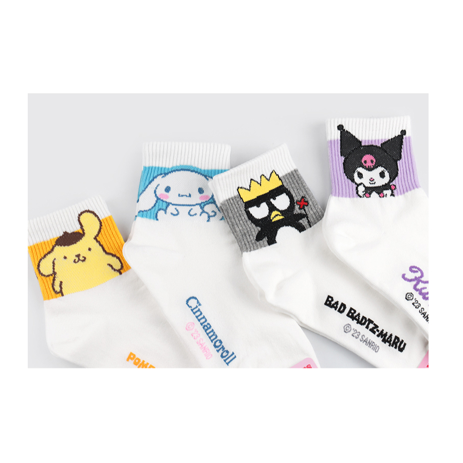 [Sanrio] Tất Nữ Sản Xuất Tại Hàn Quốc - Thiết Kế Hình Động Vật Dễ Thương, Nhiều Mẫu Để Chọn