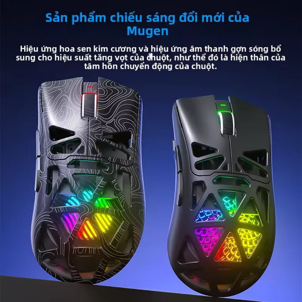 [Hoả Tốc] Chuột Gaming Không Dây Aula SC620 RGB Tri-Mode | Bluetooth + 2.4G + Type-C | Siêu Nhẹ Lightweight | Gaming FPS | BigBuy360 - bigbuy360.vn
